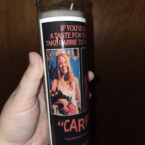 Carrie Themed Prayer Candle